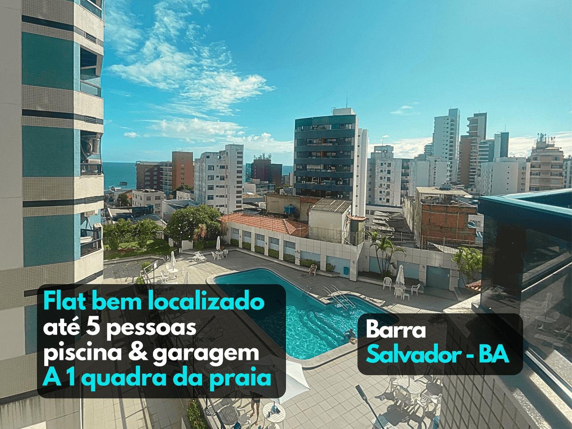 Apartamento Flat Aconchegante Piscina 1 Quadra Do Farol Da Barra Ba Salvador